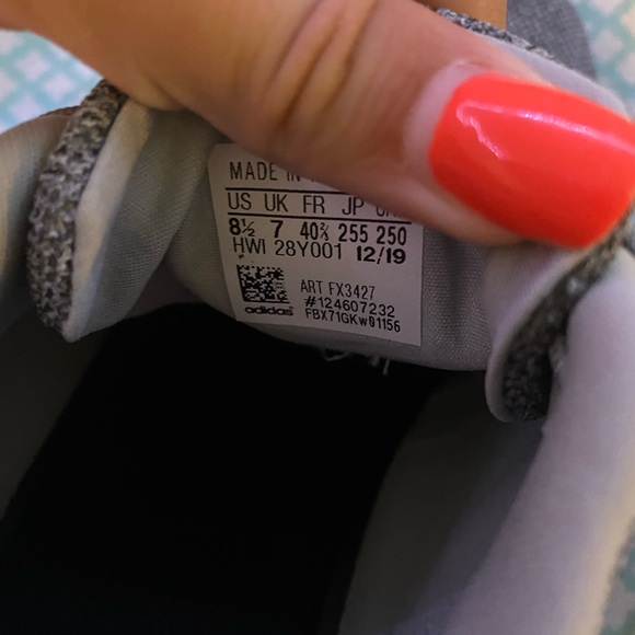 grey adidas running shoes - Picture 4 of 4